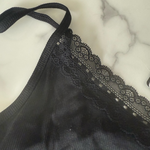 Torrid Black Lace Trim Tank Top - Picture 3 of 3